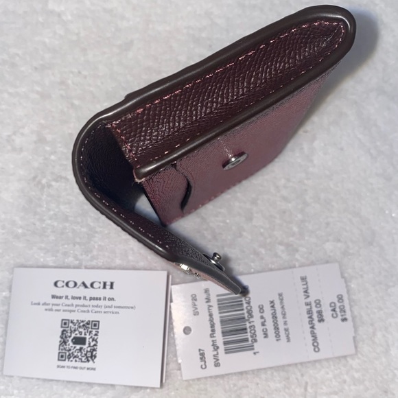 Coach Flap Card Case In Colorblock New - Picture 8 of 9